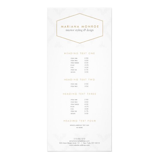 Ikat-Muster in der grauen Designer-Rackkarte Werbekarte (Vorne)