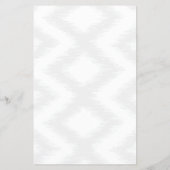 Ikat-Muster in Grau Designer Flyer (Hinten)