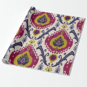 Ikat nahtloser Muster Hintergrund Traditionelles M Geschenkpapier (Ungerollt)