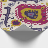 Ikat nahtloser Muster Hintergrund Traditionelles M Geschenkpapier (Ecke)