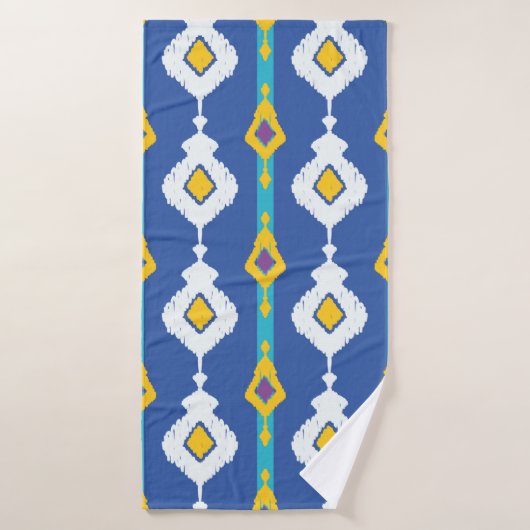 Ikat-nahtloses Muster Badehandtuch (Badehandtuch)