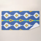 Ikat-nahtloses Muster Badehandtuch (Badehandtuch)