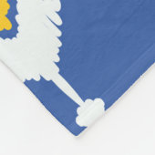 Ikat-nahtloses Muster  Fleecedecke (Ecke)