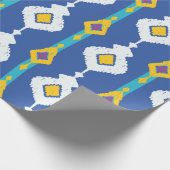 Ikat-nahtloses Muster  Geschenkpapier (Ecke)