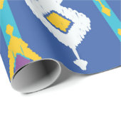 Ikat-nahtloses Muster  Geschenkpapier (Rolleneckpunkt)