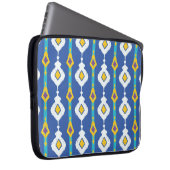Ikat-nahtloses Muster Laptopschutzhülle (Vorne Rechts)