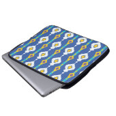 Ikat-nahtloses Muster Laptopschutzhülle (Vorne Knopf)