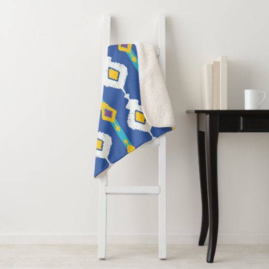 Ikat-nahtloses Muster Sherpadecke (Beispiel)