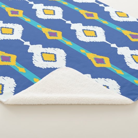 Ikat-nahtloses Muster  Sherpadecke (3/4)