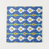 Ikat-nahtloses Muster Wandteppich (Vorderseite (Horizontal))
