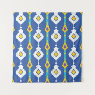 Ikat-nahtloses Muster Wandteppich
