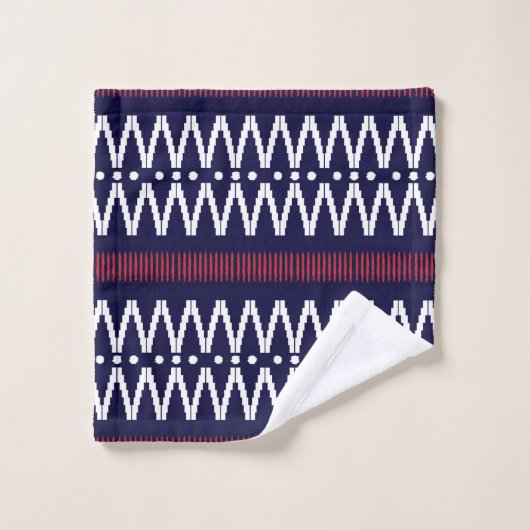 Ikat Pattern Badetuch Set (Waschlappen)