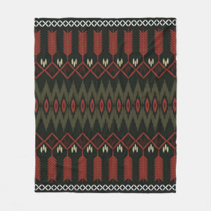 ikat Pattern. Geometrisches nahtloses Ornament. et Fleecedecke