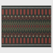 ikat Pattern. Geometrisches nahtloses Ornament. et Geschenkpapier (Flach)
