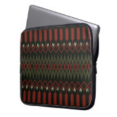 ikat Pattern. Geometrisches nahtloses Ornament. et Laptopschutzhülle (Vorderseite Links)