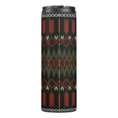 ikat Pattern. Geometrisches nahtloses Ornament. et Thermosbecher (Rückseite)