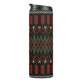 ikat Pattern. Geometrisches nahtloses Ornament. et Thermosbecher (Nach rechts gedreht)
