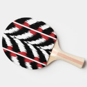 Ikat Pattern Ping Pong Paddle Tischtennis Schläger (Seitenansicht)