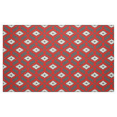 Ikat Pattern - Rot, Grau und Beige Stoff (Fat Quarter (45,7 x 55,9 cm))