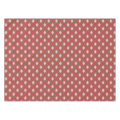 Ikat Pattern - Rot, Grau und Beige Tischdecke (Vorderseite (Horizontal))
