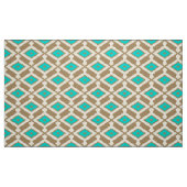 Ikat Pattern - Türkis, Taupe und Beige Stoff (Fat Quarter (45,7 x 55,9 cm))