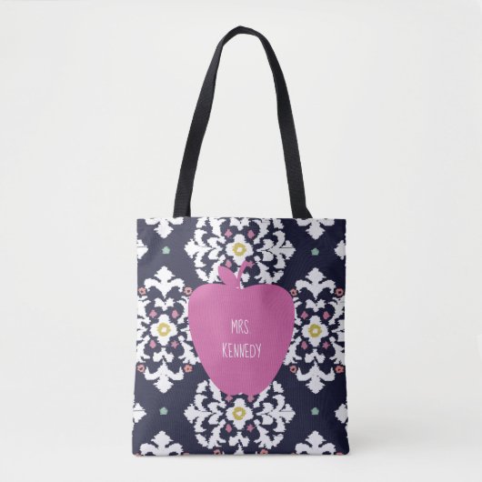 Ikat rosa Apple Lehrer Tasche (Vorderseite)