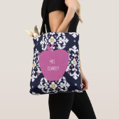 Ikat rosa Apple Lehrer Tasche (Von Nahem)