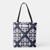 Ikat + Rosa Apple-Lehrer Tasche (Rückseite)