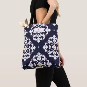 Ikat + Rosa Apple-Lehrer Tasche