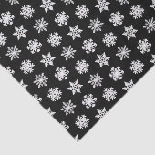 Ikat-Schneeflocken - Schwarzweiß Seidenpapier (Ausschnitt)