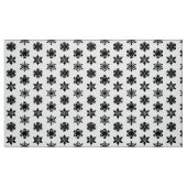 Ikat-Schneeflocken - weiß und schwarz Stoff (Fat Quarter (45,7 x 55,9 cm))