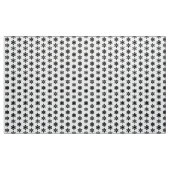 Ikat-Schneeflocken - weiß und schwarz Stoff (Yard (91,4 cm))