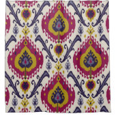 Ikat seamless pattern background Traditional patte Duschvorhang (Vorderseite)