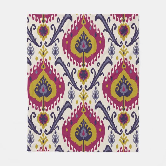Ikat seamless pattern background Traditional patte Fleecedecke (Vorderseite)