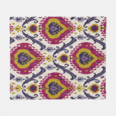Ikat seamless pattern background Traditional patte Fleecedecke (Vorderseite (Horizontal))