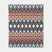 Ikat seamless pattern. tie dye shibori print with  fleecedecke (Vorderseite)