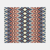 Ikat seamless pattern. tie dye shibori print with fleecedecke (Vorderseite (Horizontal))