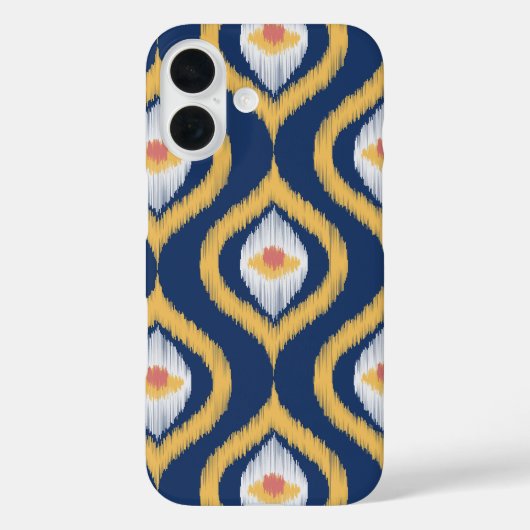 Ikat Series Ogee Blue Case-Mate iPhone Hülle (Rückseite)