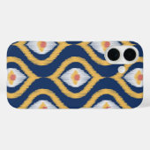 Ikat Series Ogee Blue Case-Mate iPhone Hülle (Rückseite (Horizontal))