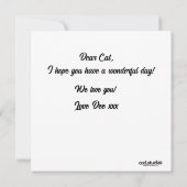 Ikat Series Ogee Blue Flat Card (Rückseite)