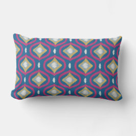 Ikat Series Ogee Light Blue Lendenkissen