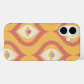 Ikat Series Ogee Orange Case-Mate iPhone Hülle (Rückseite (Horizontal))