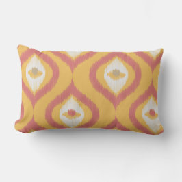 Ikat Series Ogee Orange Lendenkissen