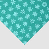 Ikat Snowflakes - Türkis und Wasser Seidenpapier (Ausschnitt)