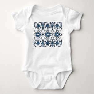 Ikat, Stamm, ethnische nahtlose Ornamente. Baby Strampler
