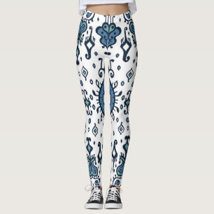 Ikat, Stamm, ethnische nahtlose Ornamente. Leggings