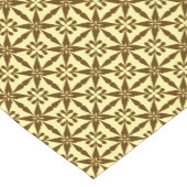 Ikat Star Pattern, braun und gelb Kurzer Tischläufer (Ecke)