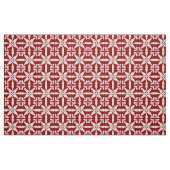 Ikat Star Pattern - Dunkelrot und Weiß Stoff (Fat Quarter (45,7 x 55,9 cm))