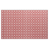 Ikat Star Pattern - Dunkelrot und Weiß Stoff (Yard (91,4 cm))