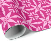 Ikat Star Pattern - Fuchsia Pink Geschenkpapier (Rolleneckpunkt)